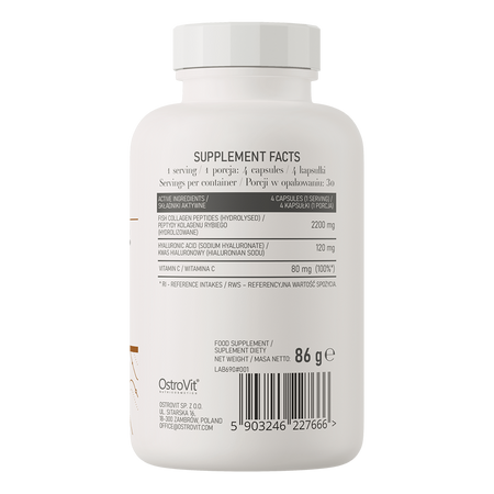 OstroVit Marine Collagen & Hyaluronic acid & Vitamin C 120caps — Capsules view 3
