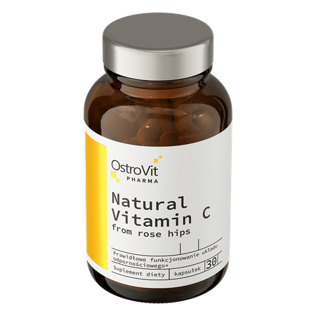 OstroVit Pharma natural Vitamin C from rose hips 30caps — Unflavored — Capsules view 2