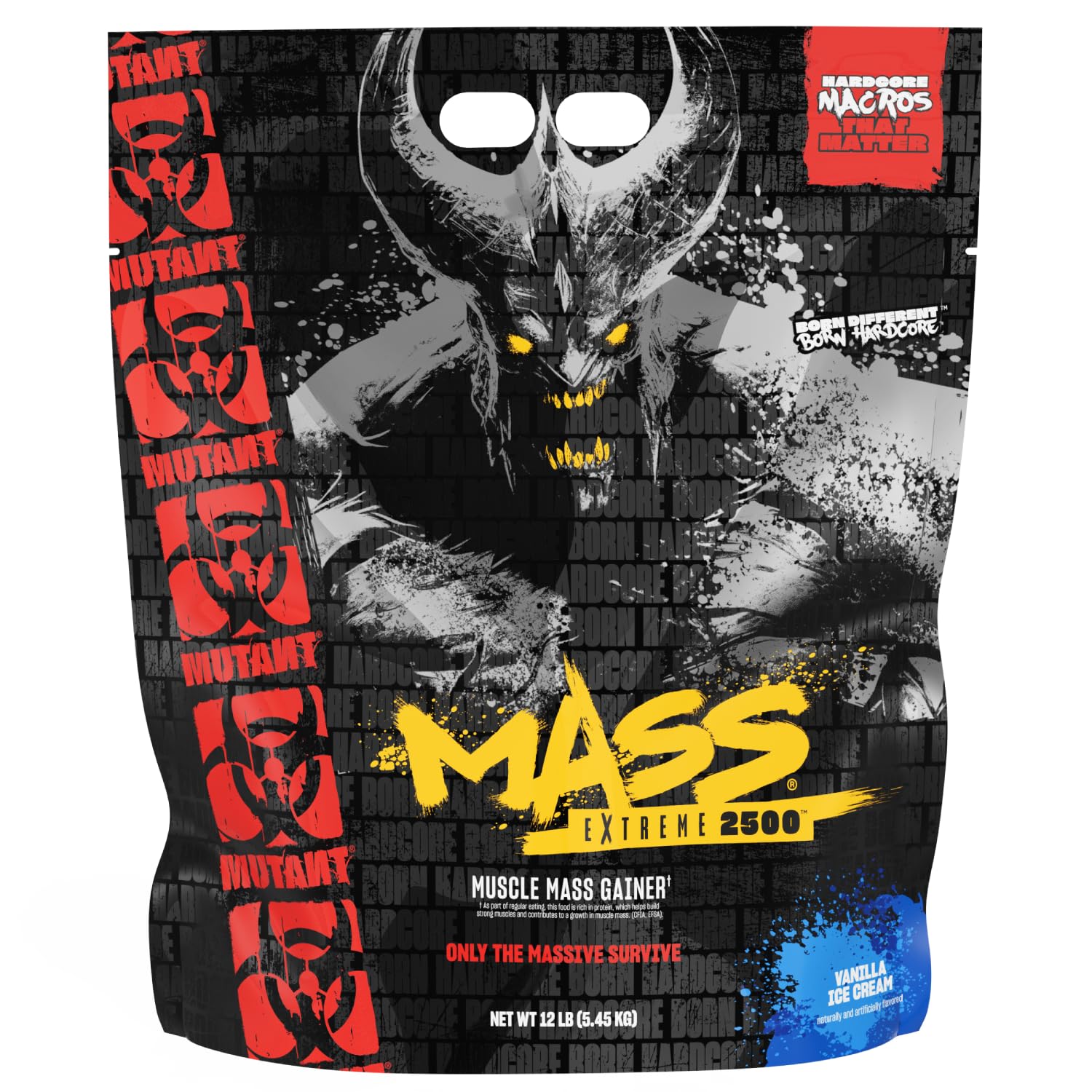 Mutant Mass Extreme 2500 Vaniljejäätis 5.4kg — Vanilla — Powder view 1