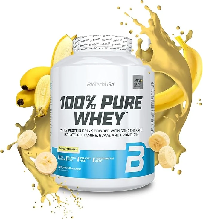 BIOTECHUSA 100% Pure Whey 2270g Banaan