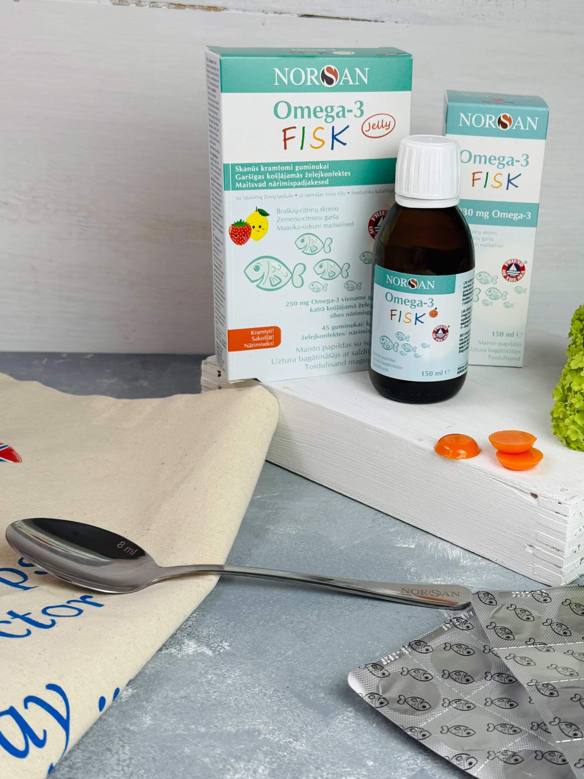 Omega-3 FISK komplekt (õli+želatiini närimispadjakesed) — Capsules view 9