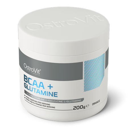 OstroVit BCAA + Glutamine 200g Apelsin — Orange — Powder view 2