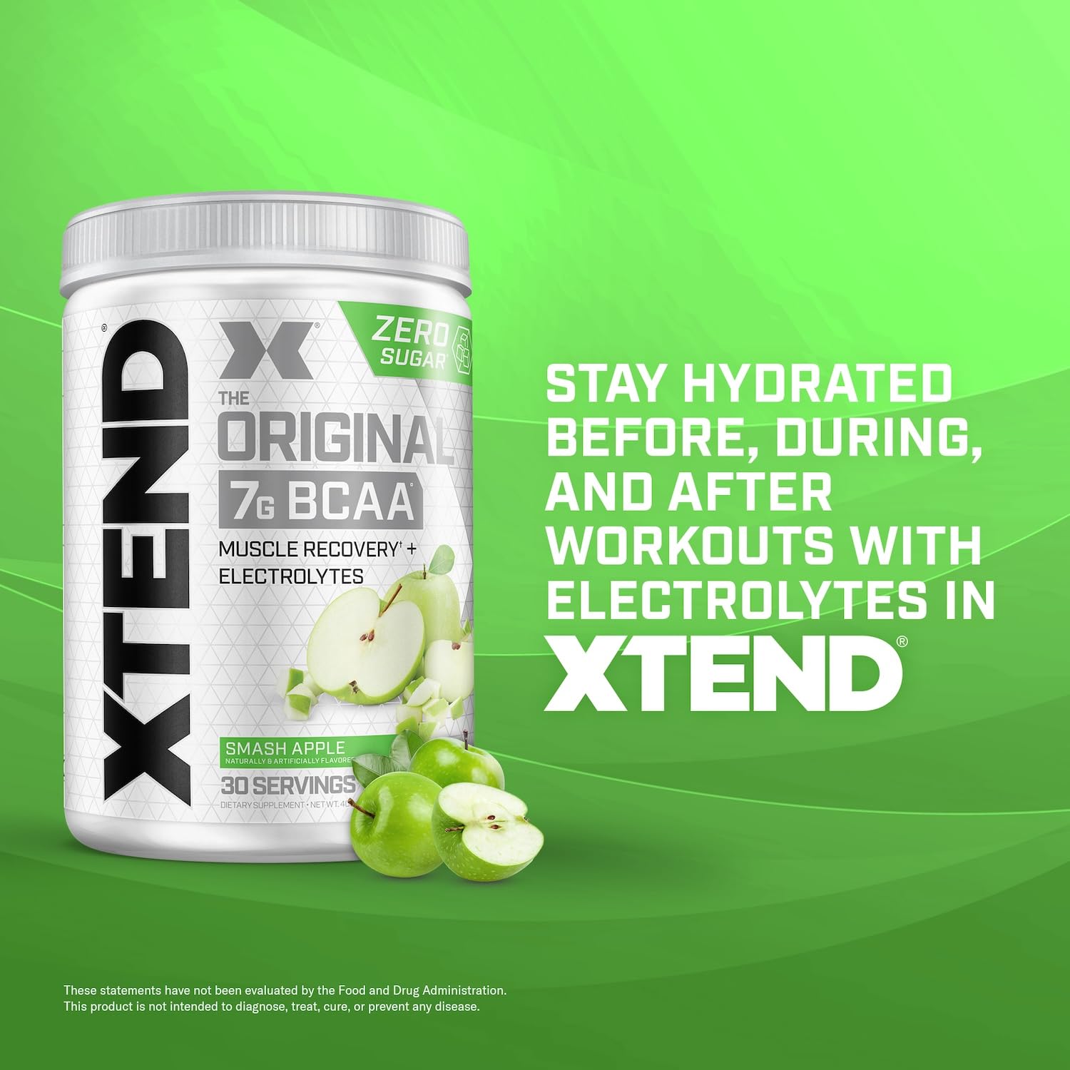 XTEND Original Amino Acids 30 servings Roheline õun — Apple — Powder view 2