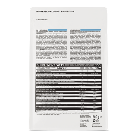 OstroVit Isotonic Drink 1500g Apelsin — Orange — Powder view 2
