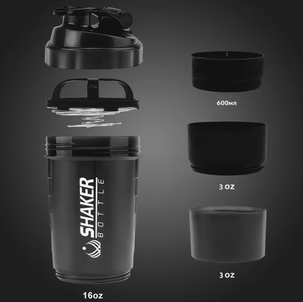 Portable Protein Shaker blue (sinine) TM — Accessory view 3