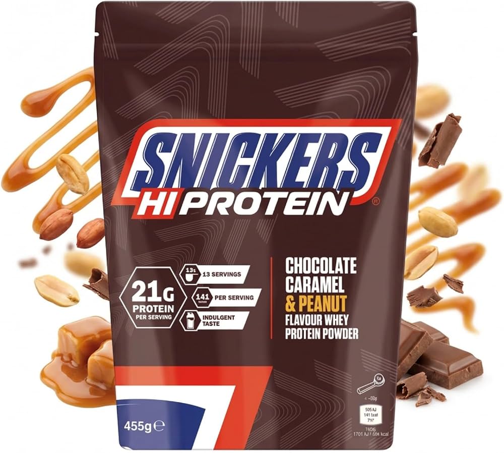 Snickers Hi Protein 455g Šokolaadikaramell ja maapähkel