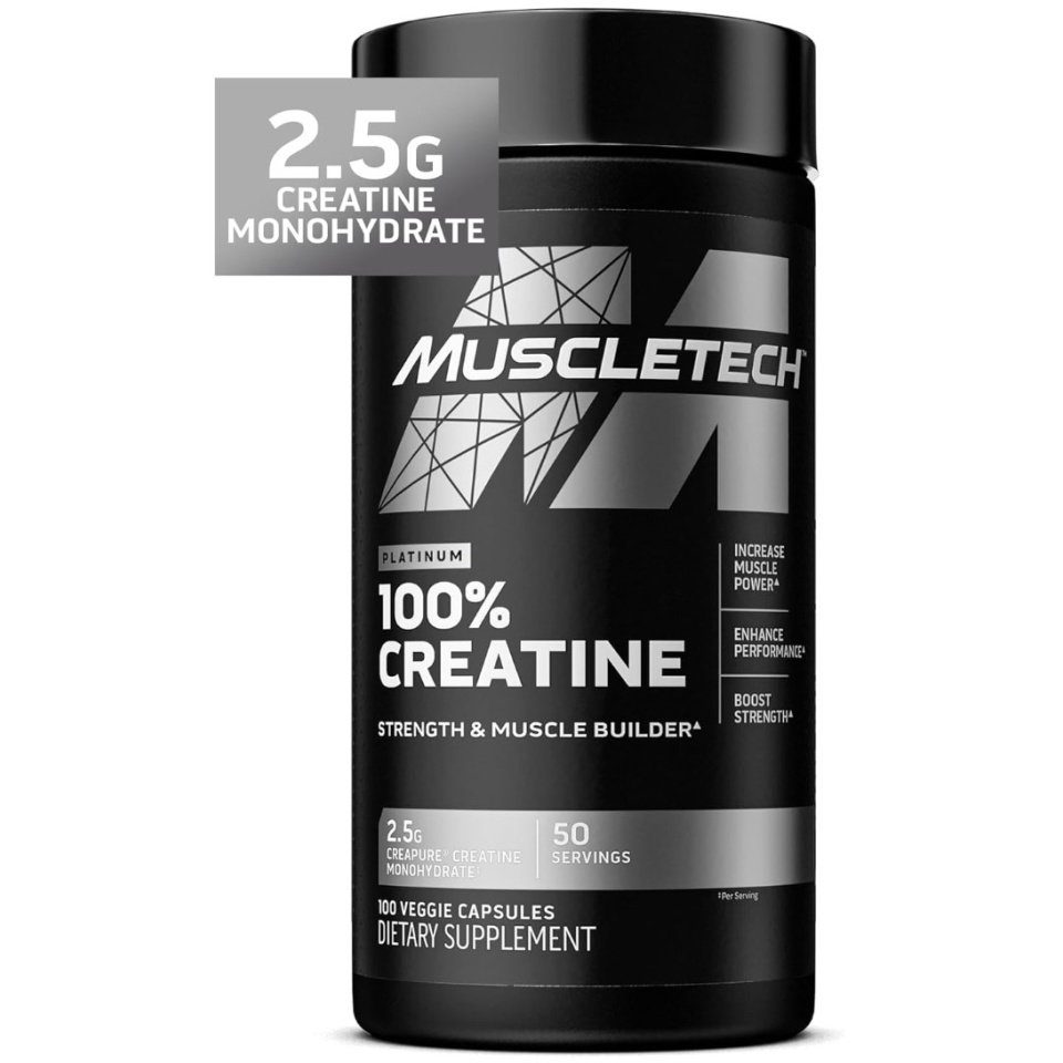 MuscleTech Platinum 100% Creatine Monohydrate 100 kapslit — Capsules - image 1 of 2