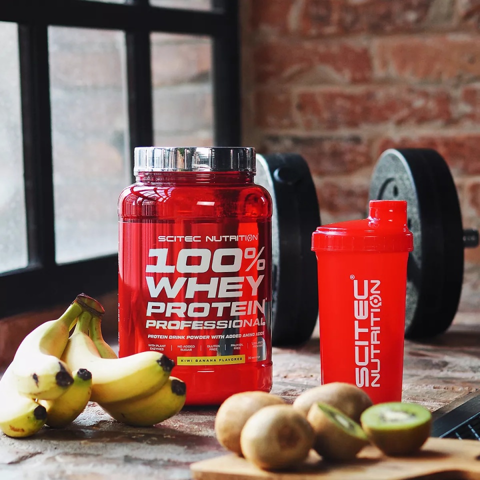 Scitec 100% Whey Protein Professional 920g Valge šokolaad — Chocolate — Powder view 2