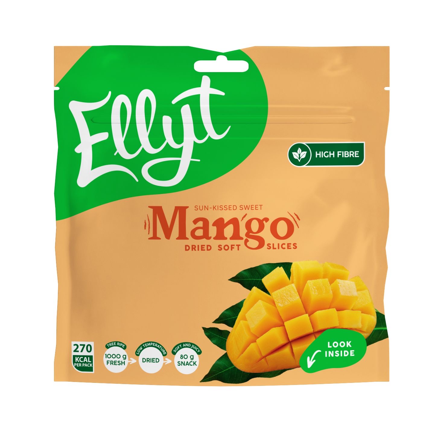 Pehme kuivatatud mango 80 g