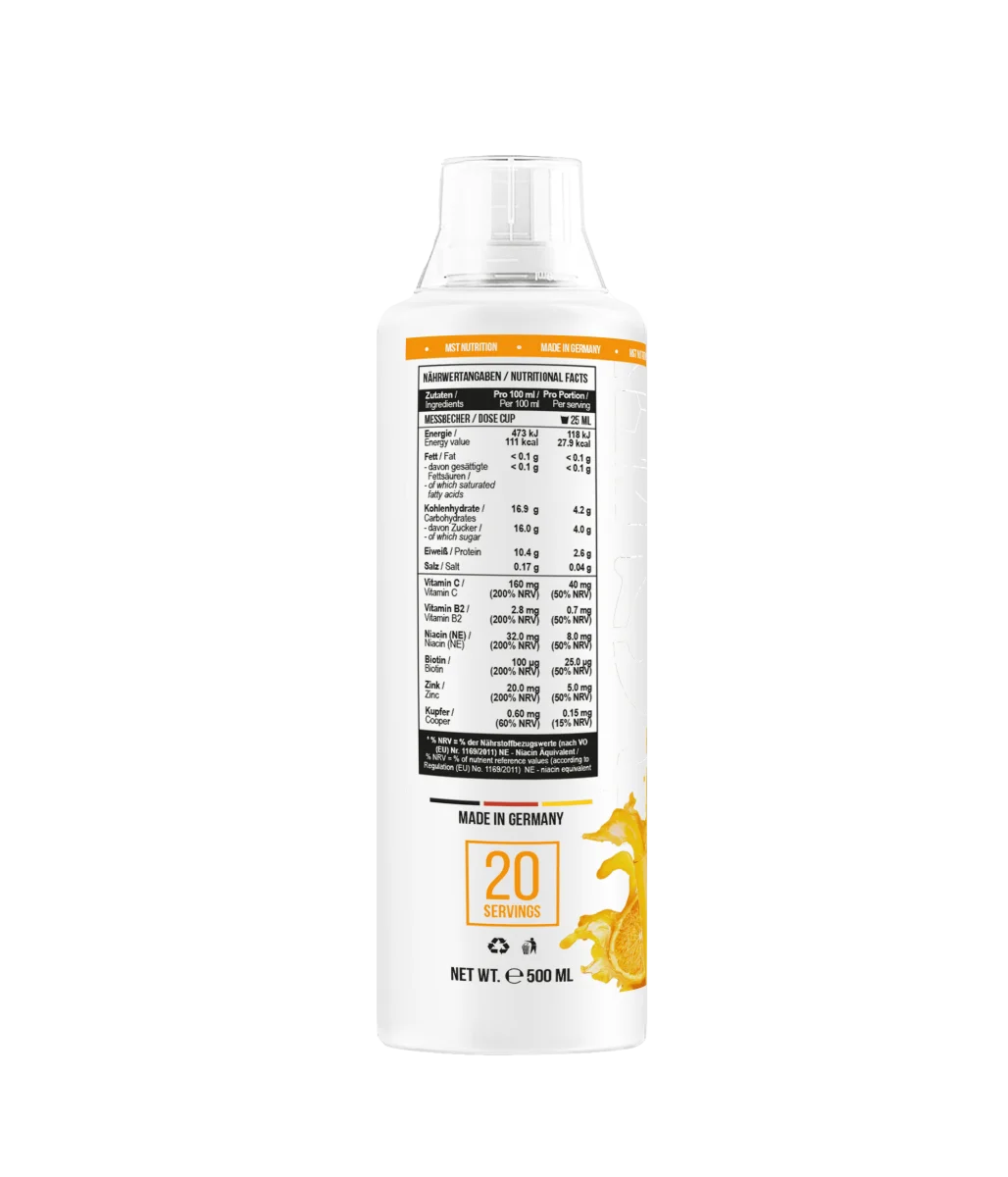 MST Collagen Peptides + Biotin 500ml Apelsinimahl — Orange — Tabs view 2