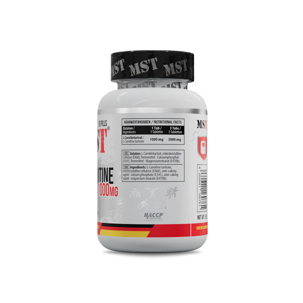 MST L-Carnitine 1000mg 90tabs — Tabs view 2