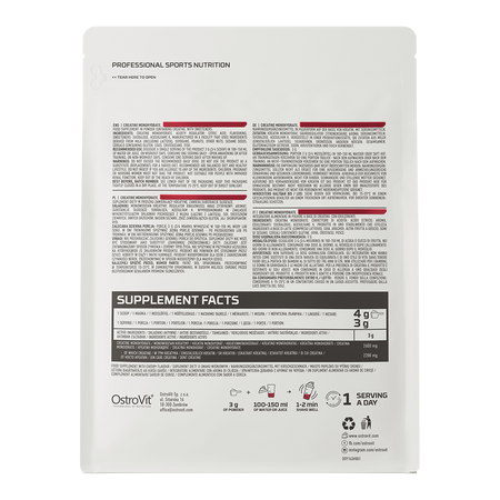 OstroVit Creatine monohydrate 500g Kirss — Cherry — Powder view 3