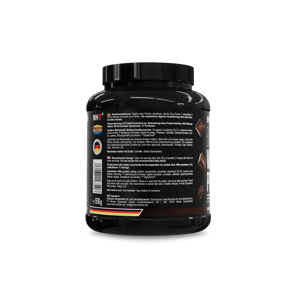 MST Protein Best Whey + Enzymes 510g Šokolaad — Chocolate — Powder view 3