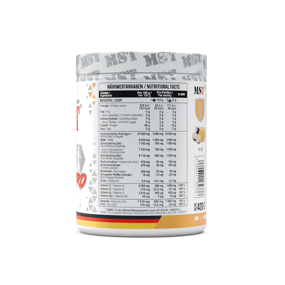 MST Flex Pro Mango-passionvilja 420g — Mango Peach — Powder view 2