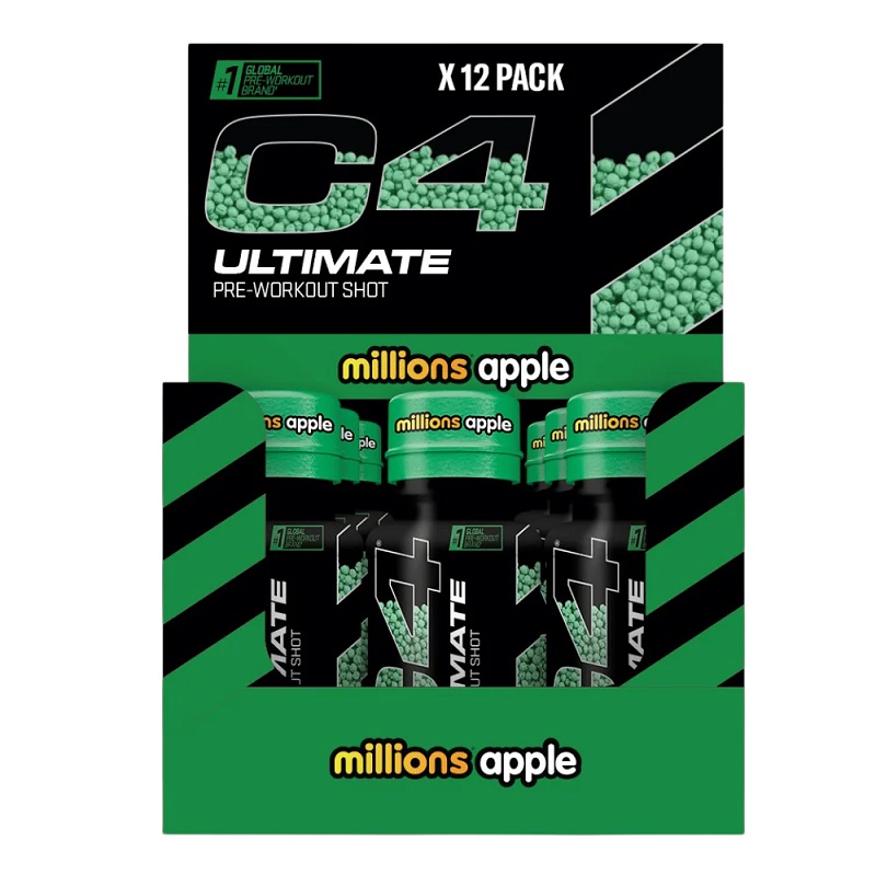 Cellucor C4 Ultimate shot 60ml Õun — Apple — Tabs view 2