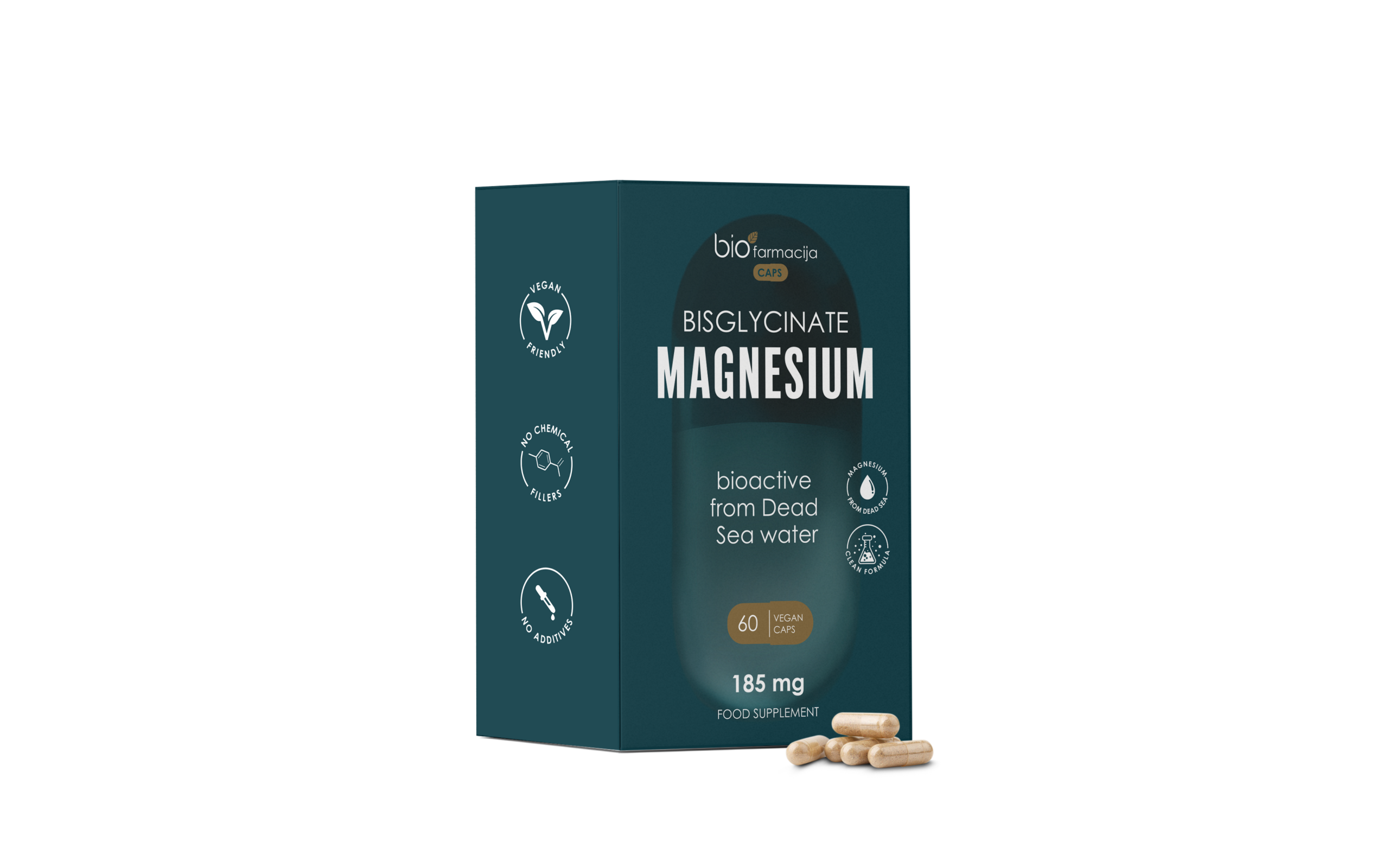 UUS! CAPS BISGLYCINATE MAGNESIUM magneesiumglütsinaat, 60 kapslit — Capsules - product image