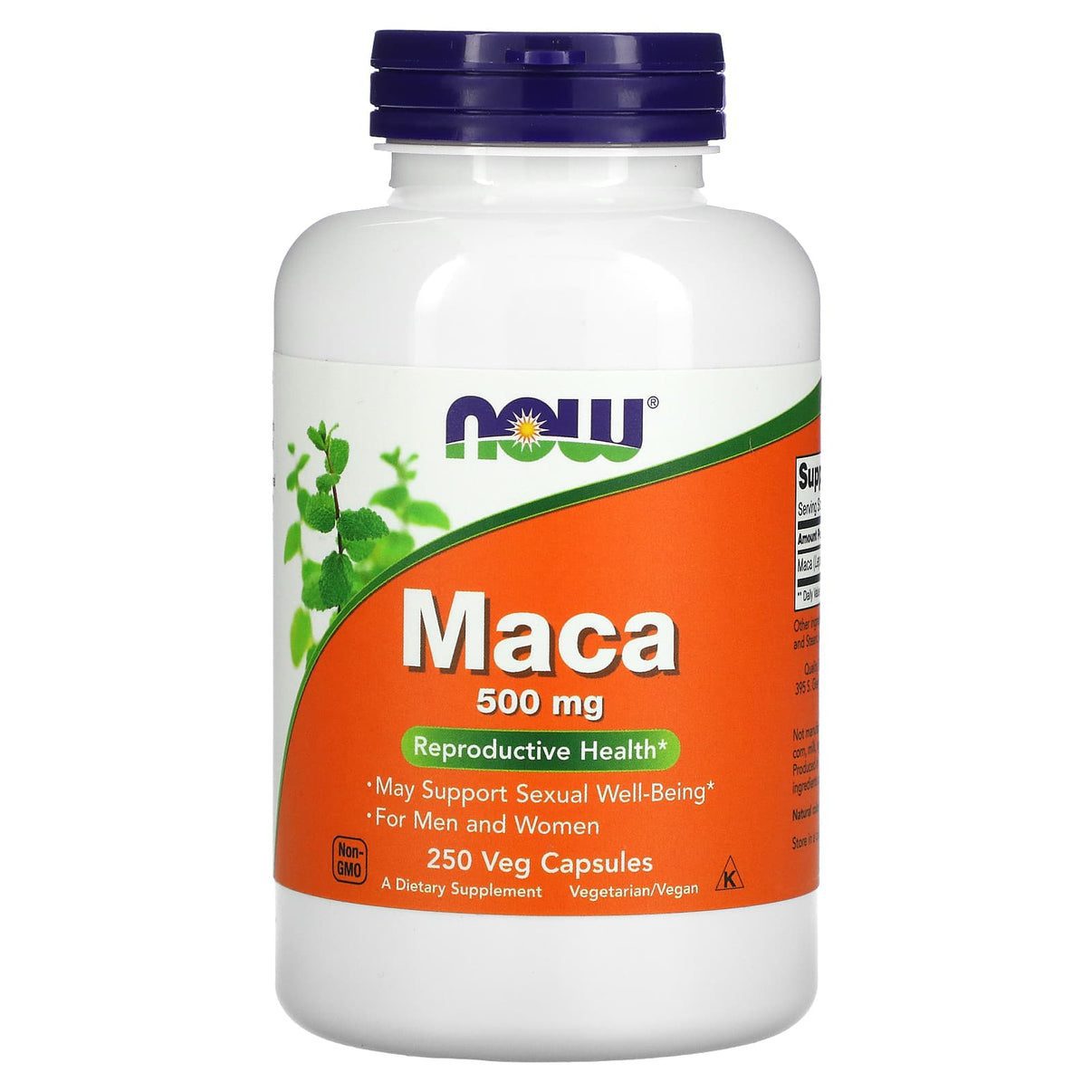 NOW Maca 500mg 250 veg. caps. — Capsules - image 1 of 2