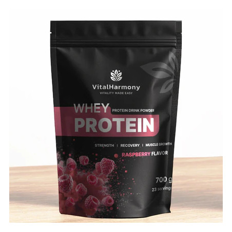 VitalHarmony Gold Whey Protein Raspberry 700g — Raspberry — Powder - product image