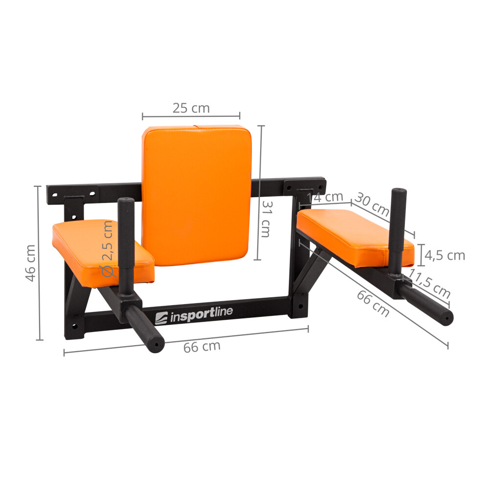 Dipiraam Wall-Mounted Dip Station inSPORTline RK120 — Apple view 2