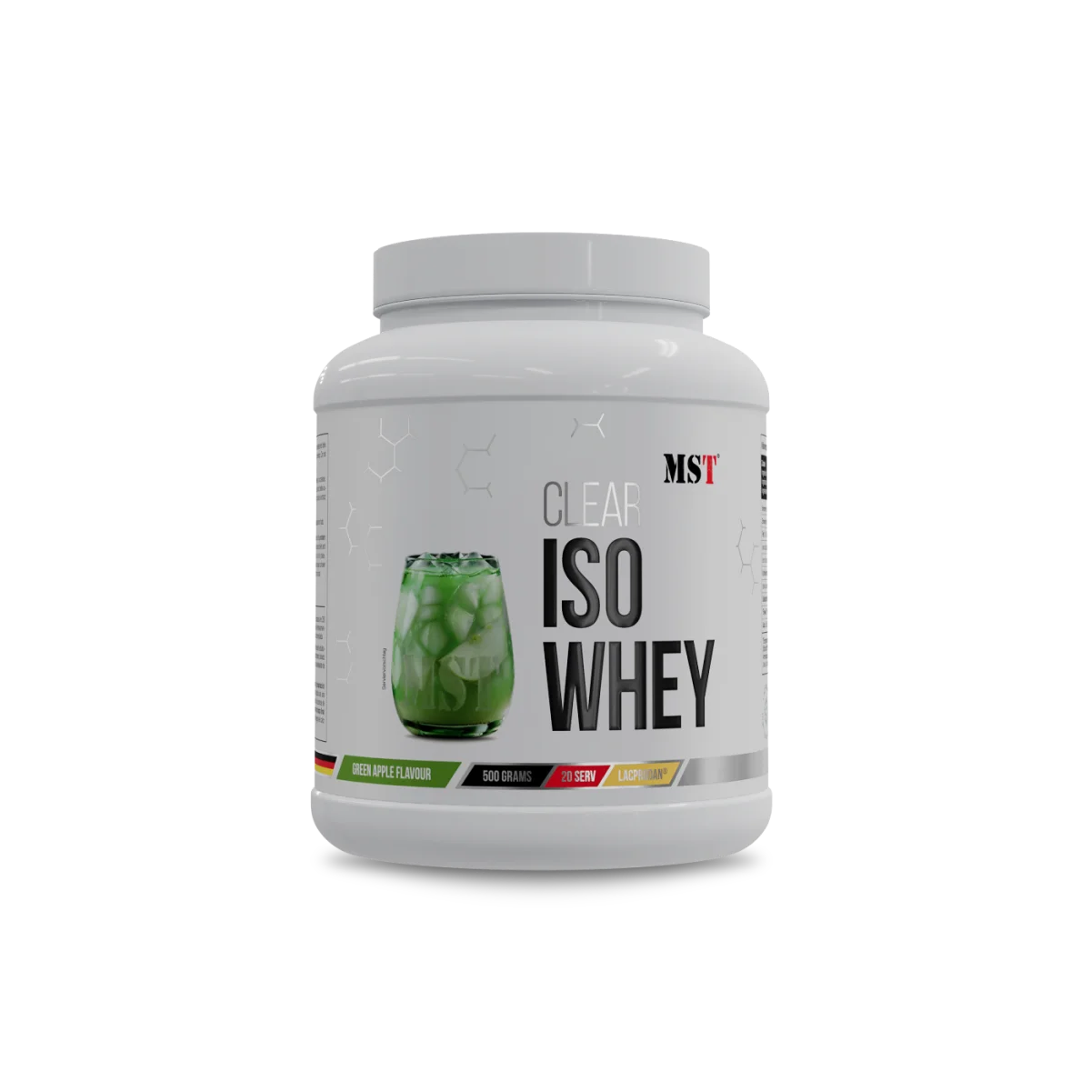 MST Clear Iso Whey Roheline õun 500g — Apple — Powder view 1