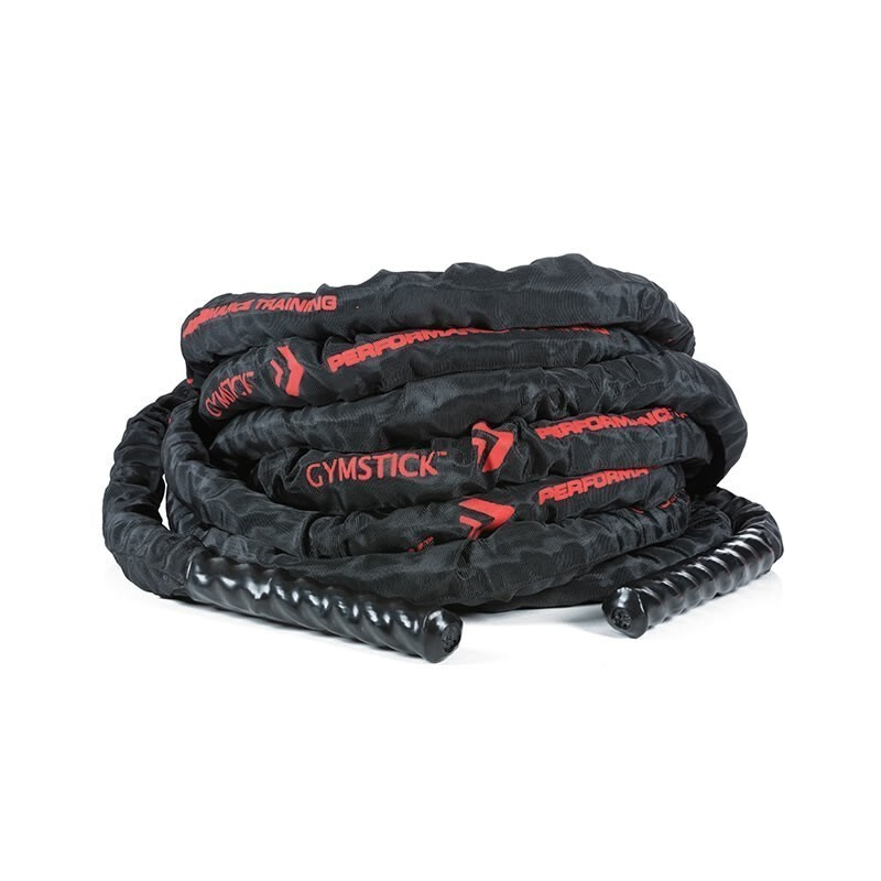 Fitnessköis Gymstick Battle Rope 12 m, 3.8 cm, must - image 1 of 4