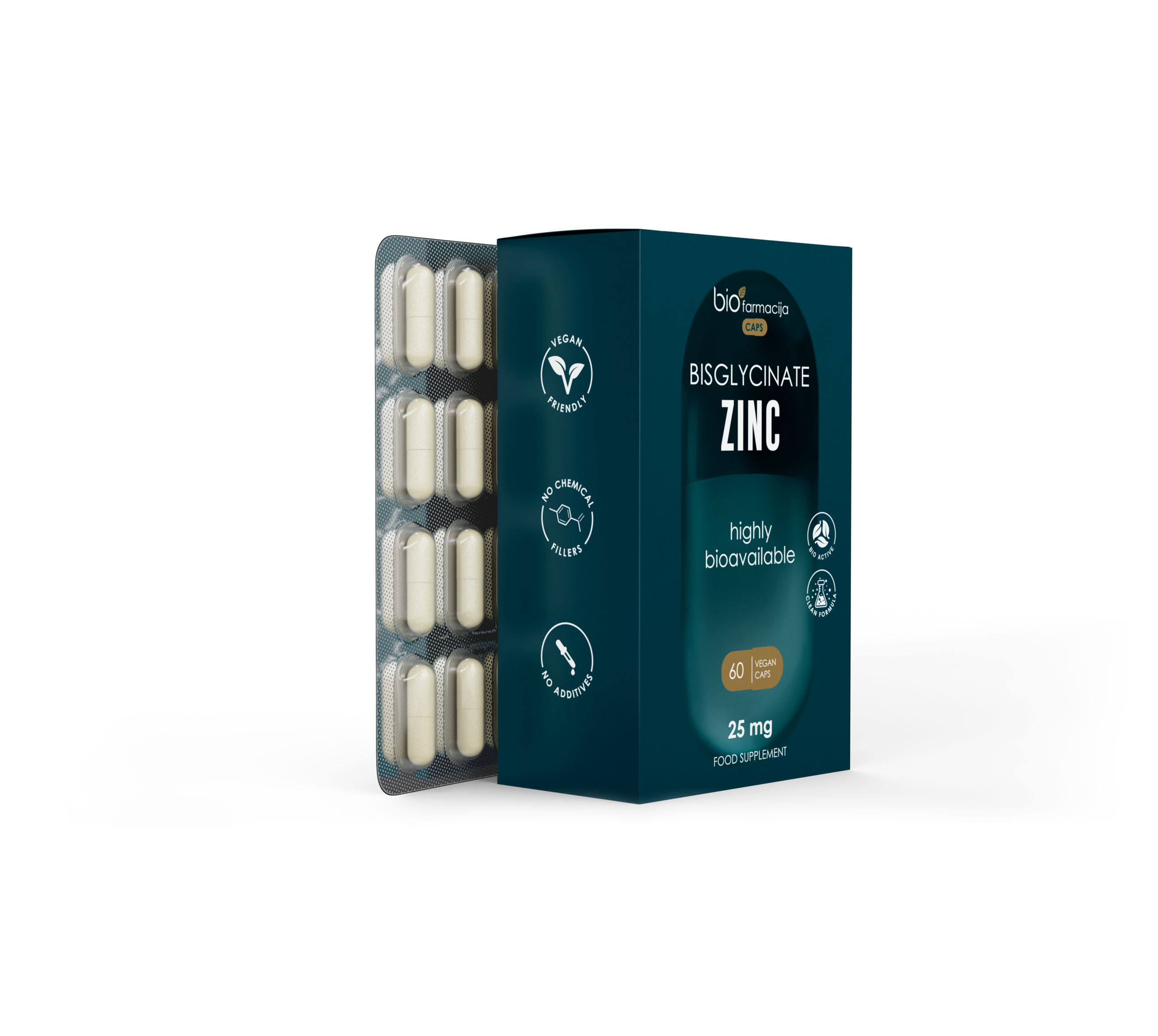 Bioactive Zinc Diglycinate Capsules, 30 pcs — Capsules view 2
