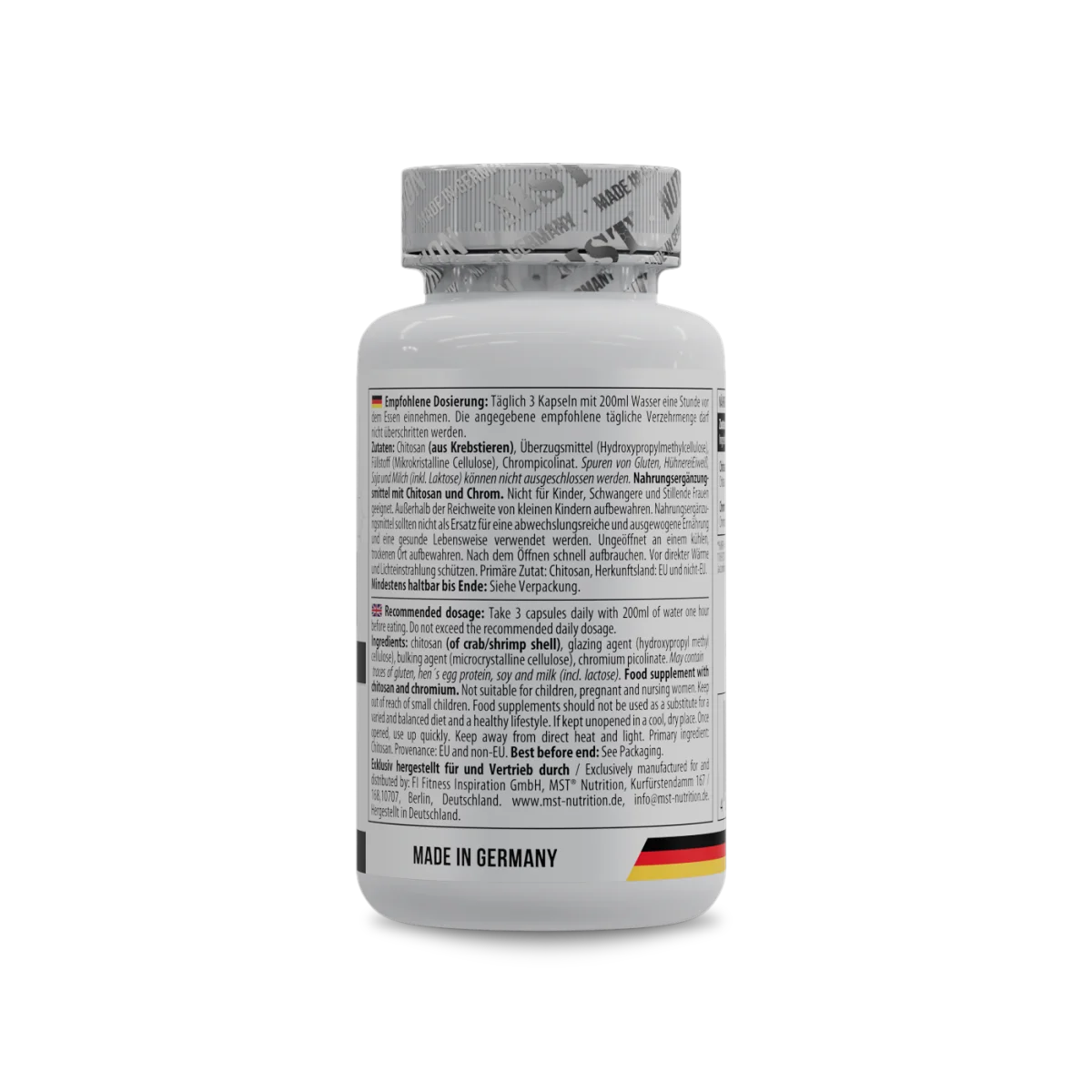 MST Nutrition® Kitosaan ja Kroom 60 kapslit — Capsules view 4