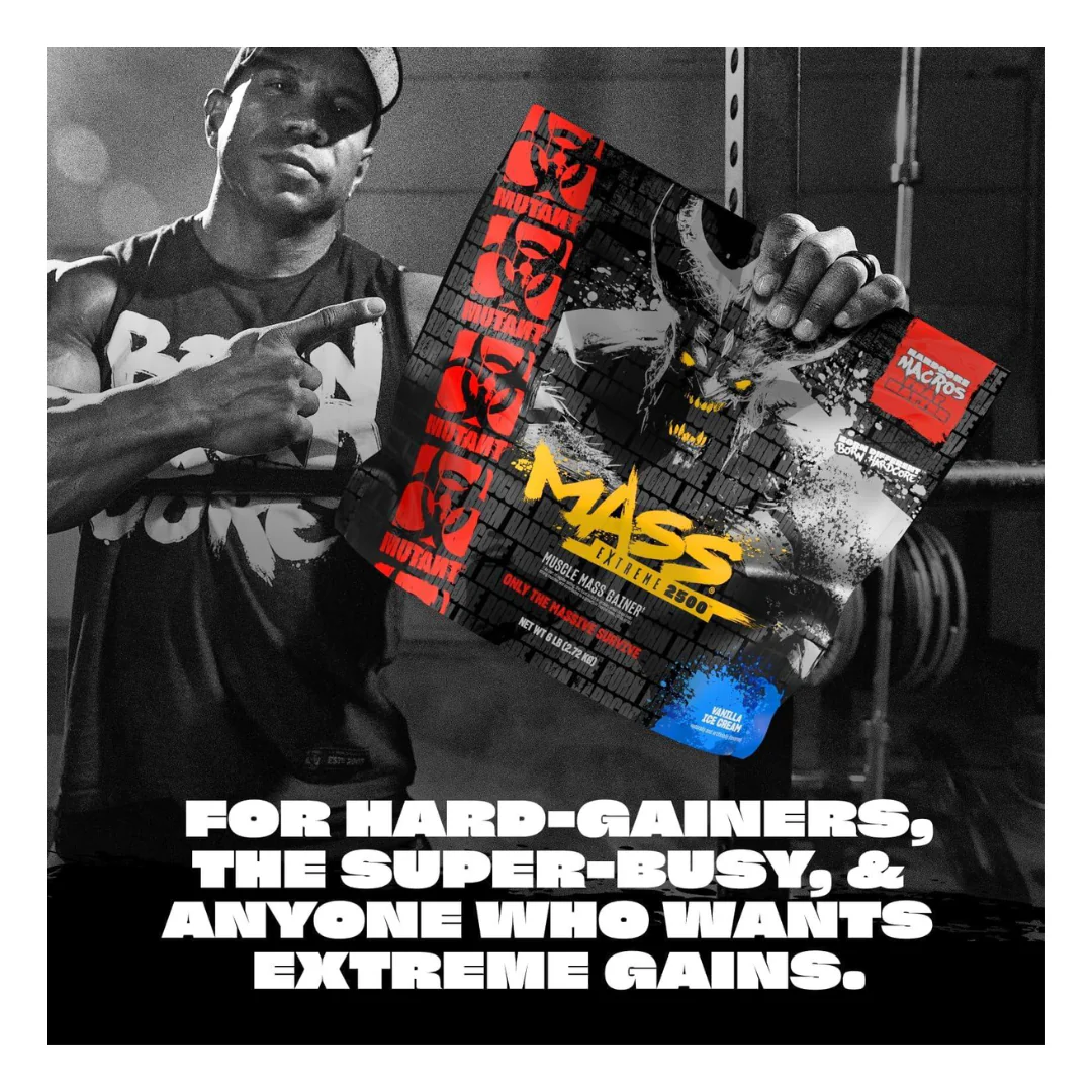 Mutant Mass Extreme 2500 Küpsised ja kreem 2.72kg — Cookies — Powder view 2