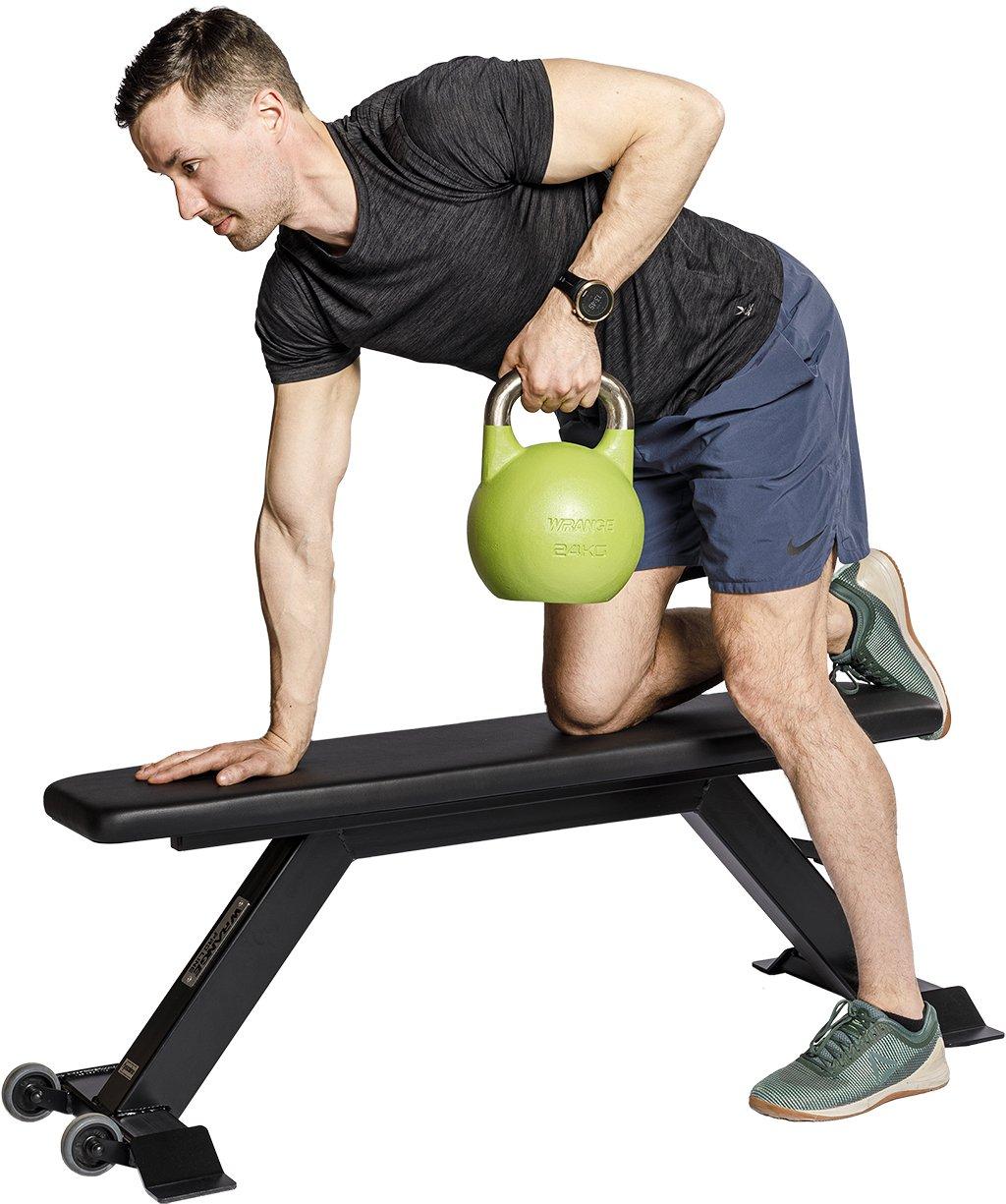 Wrange Pro Line Flat Bench lame pink view 7