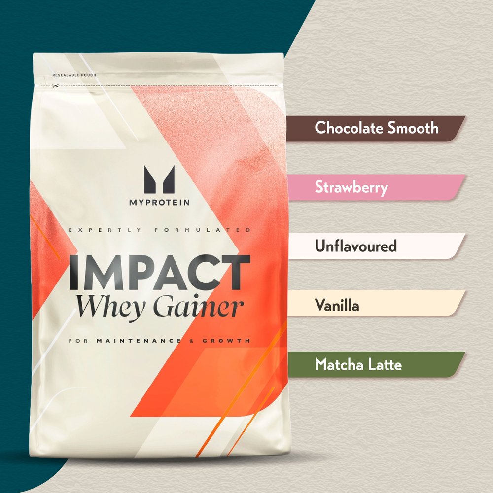 MyProtein Impact Whey Gainer 2,5kg Maasikas — Strawberry — Powder view 2