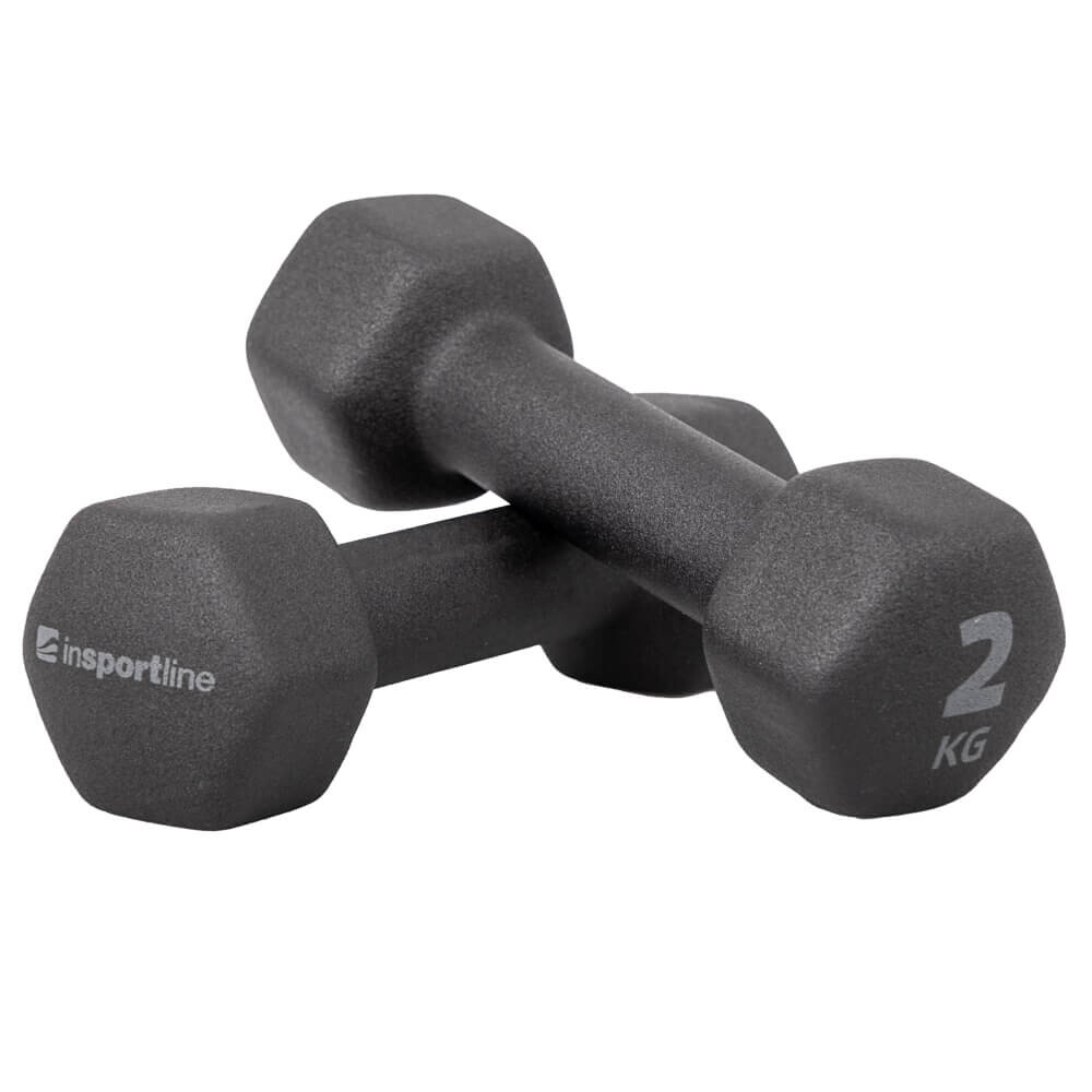 Hantlid Neoprene Dumbbells inSPORTline ON-X Renbell 2 x 2 kg - image 1 of 2