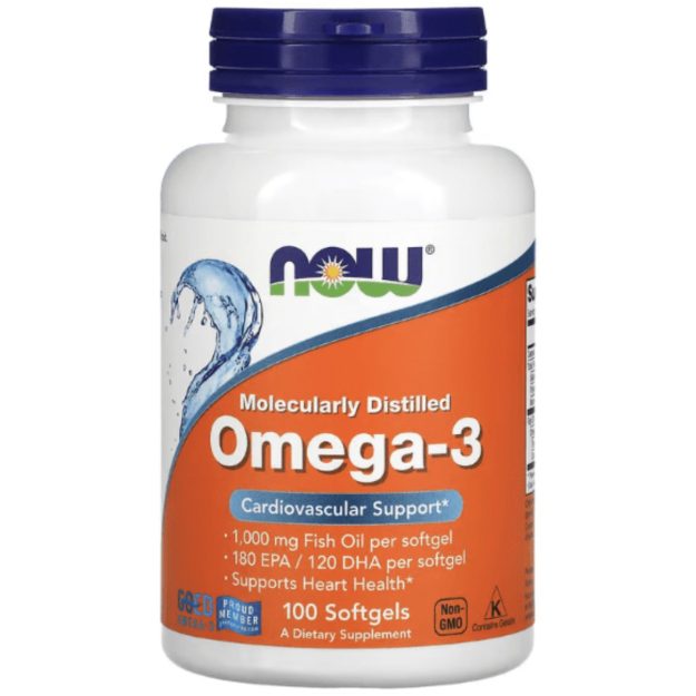NOW Omega 3 1000mg 100 Softgels