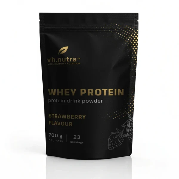 VitalHarmony Gold Whey Protein Powder Strawberry 700g — Strawberry — Powder - product image