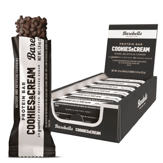 Barebells proteiinibatoon 55g Küpsised ja kreem — Cookies — Bar view 2