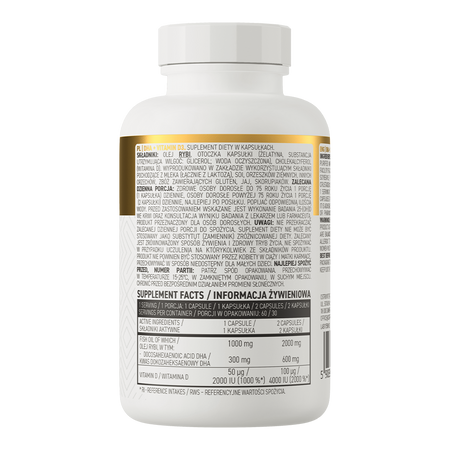 OstroVit DHA + Vitamin D3 60caps — Capsules view 3