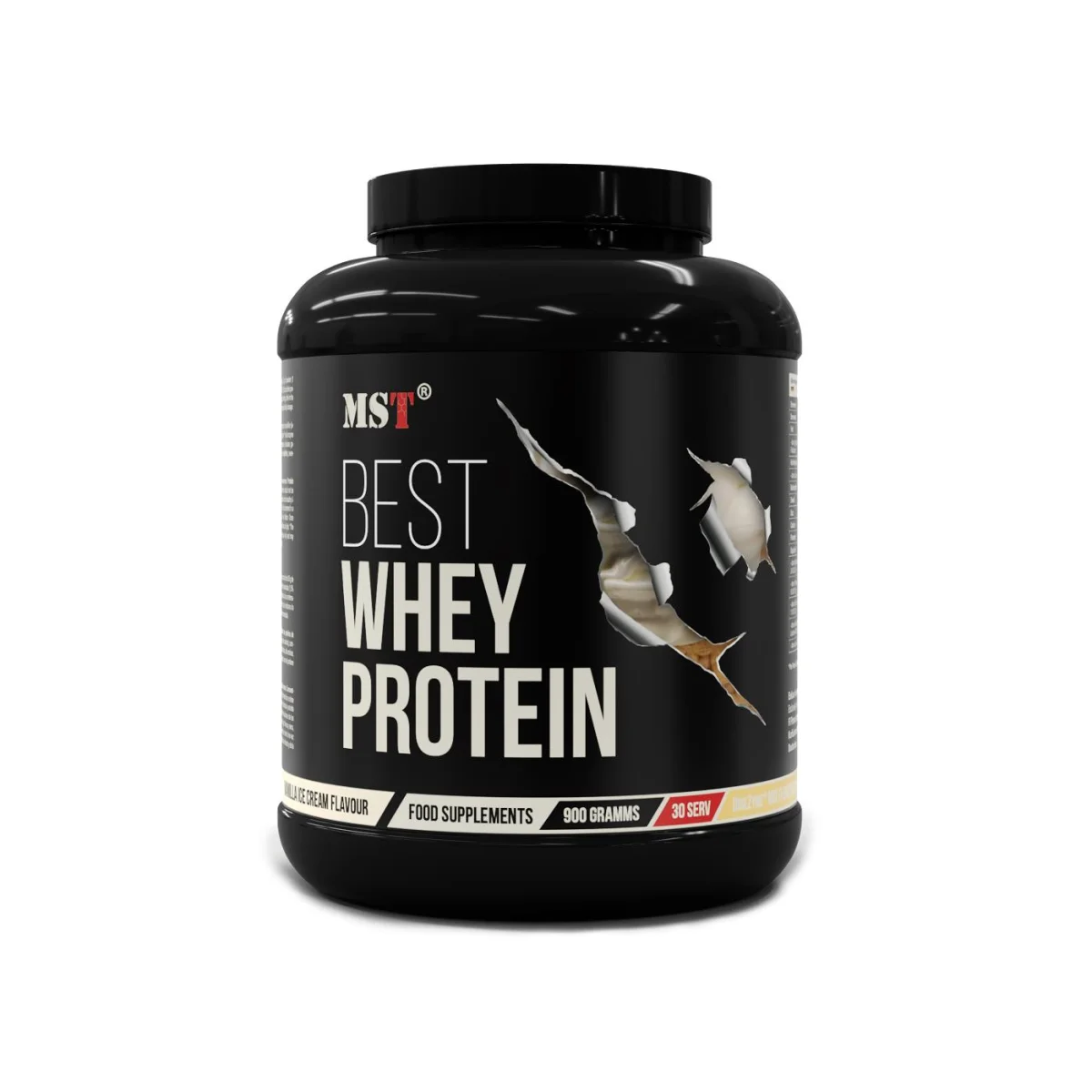MST Protein Best Whey + Enzymes 900g Vanillijäätis — Vanilla — Powder - image 1 of 2