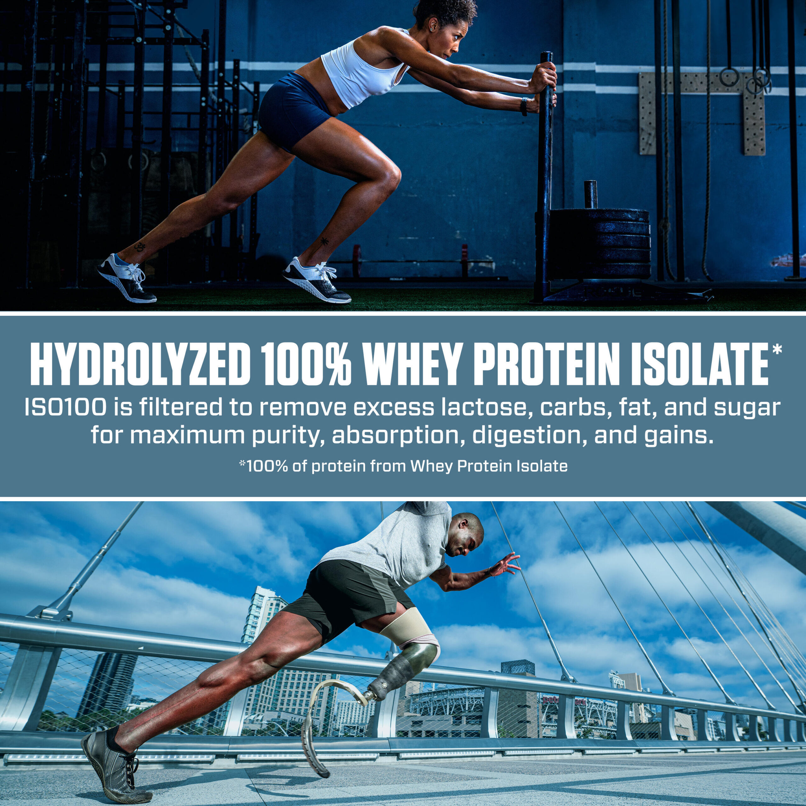 Dymatize ISO 100 2.2kg Banaan — Banana — Powder view 2