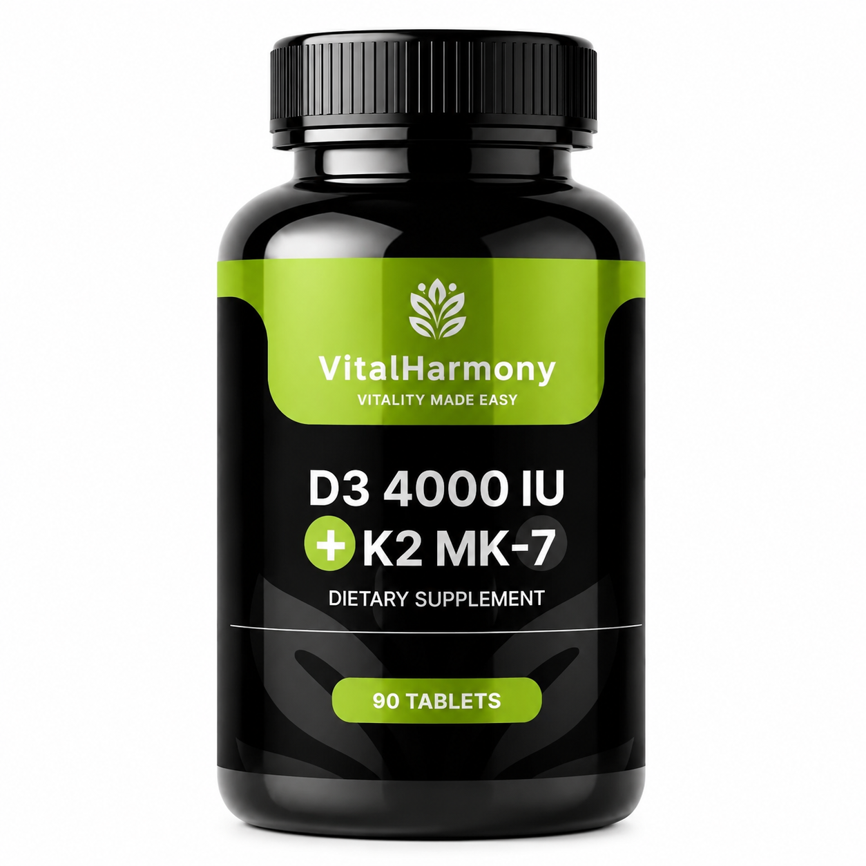 VitalHarmony Витамин D3 4000 + K2 MK-7 90 таблеток — Capsules - product image