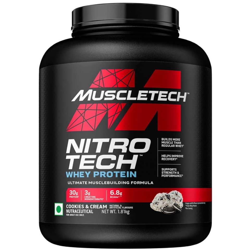 MuscleTech Nitro Tech 100% Whey Gold - Küpsised ja kreem — Cookies — Powder - image 1 of 3