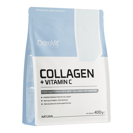 OstroVit Kollageen + C-vitamiin 400g Naturaalne — Unflavored — Powder - image 1 of 2