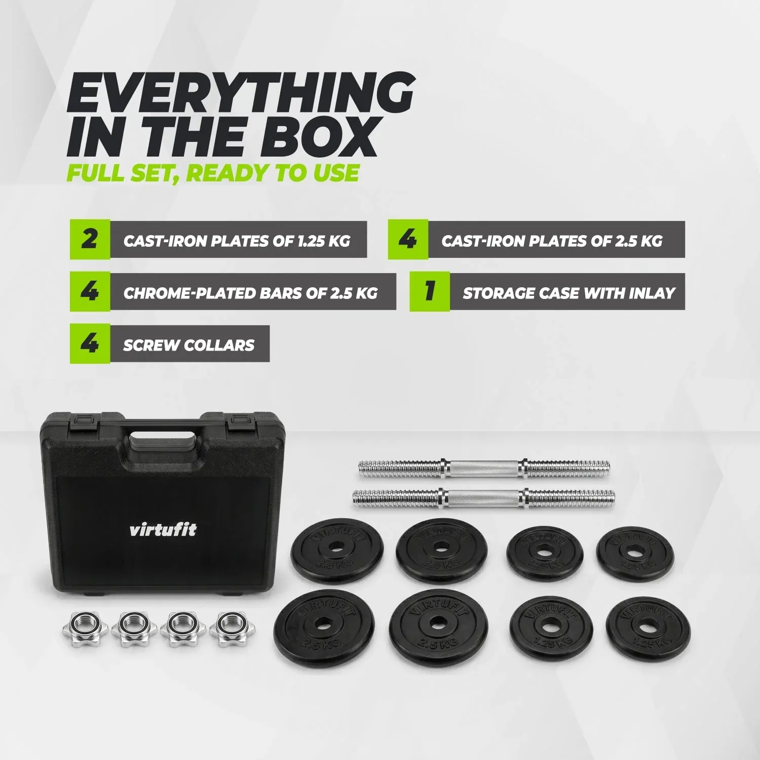 Reguleeritavad VirtuFit Adjustable Dumbbell Set Pro 2 x 10 kg view 5
