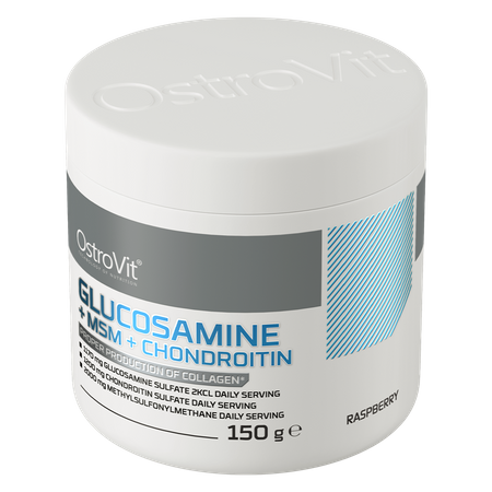 OstroVit Glucosamine + MSM + Chondroitin 150g Vaarikas — Raspberry — Powder view 2