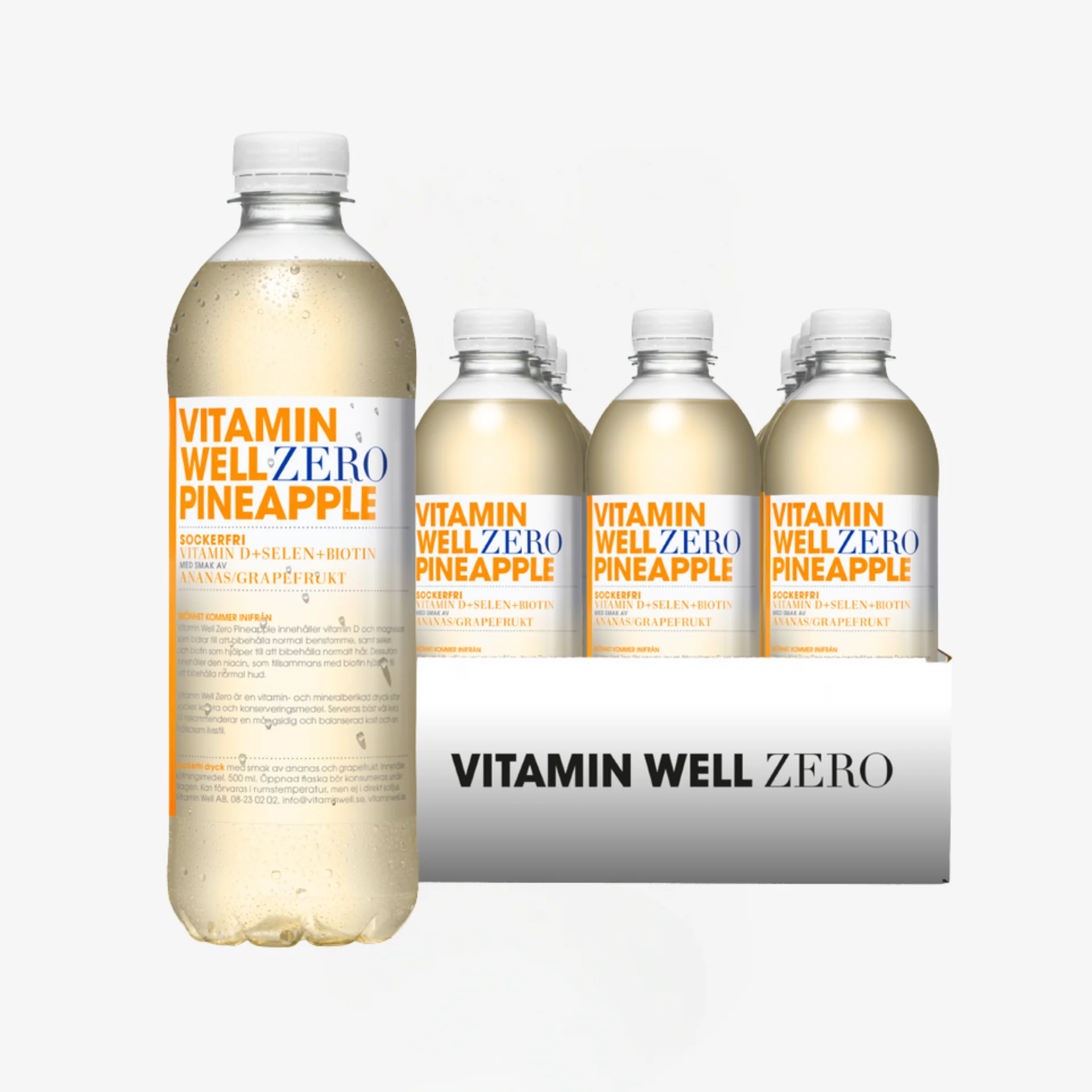 Vitamin Well Zero Ananassi 500ml + pant A — Pineapple — Accessory view 2