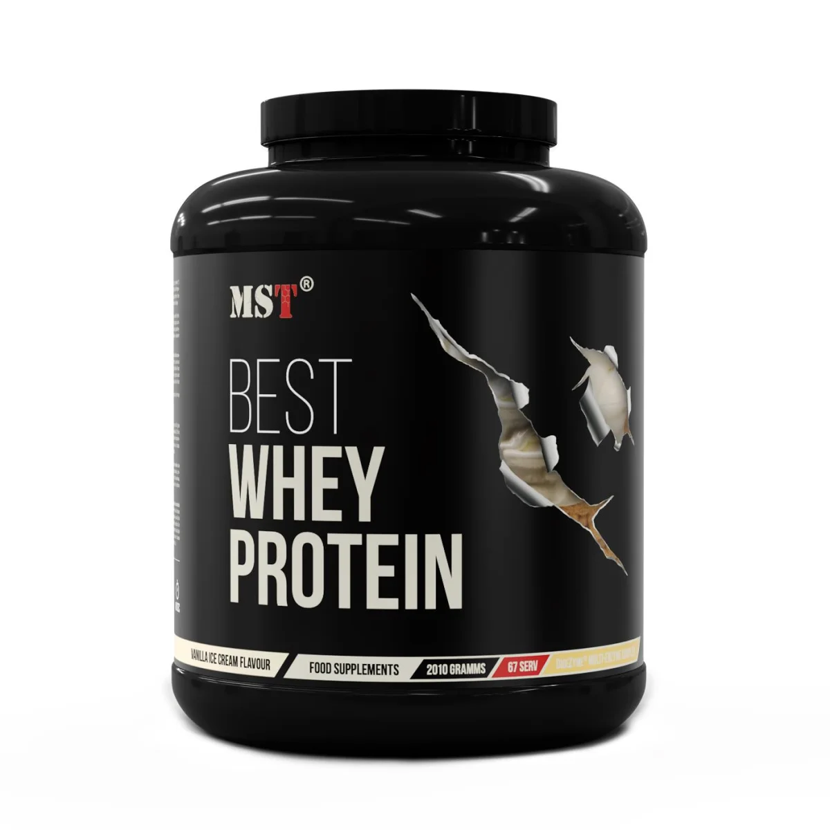 MST Protein Best Whey + Enzymes 2010g Vanillijäätis