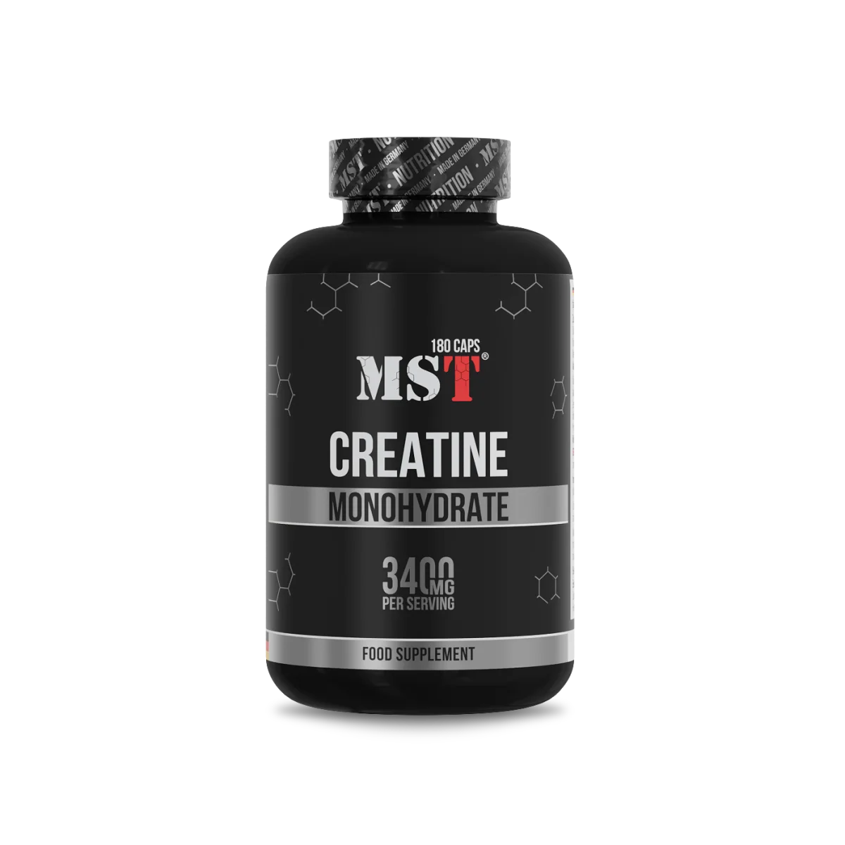 MST Nutrition® Kreatiin Monohüdraat 3400mg 180 kapslit — Capsules view 2