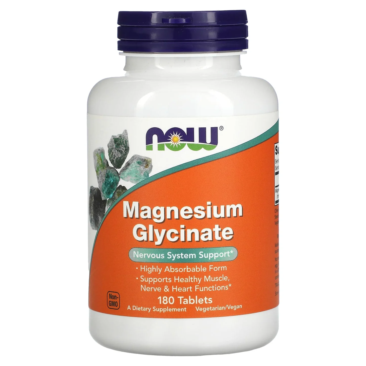 NOW Magnesium Glycinate 180tabs — Capsules - image 1 of 3