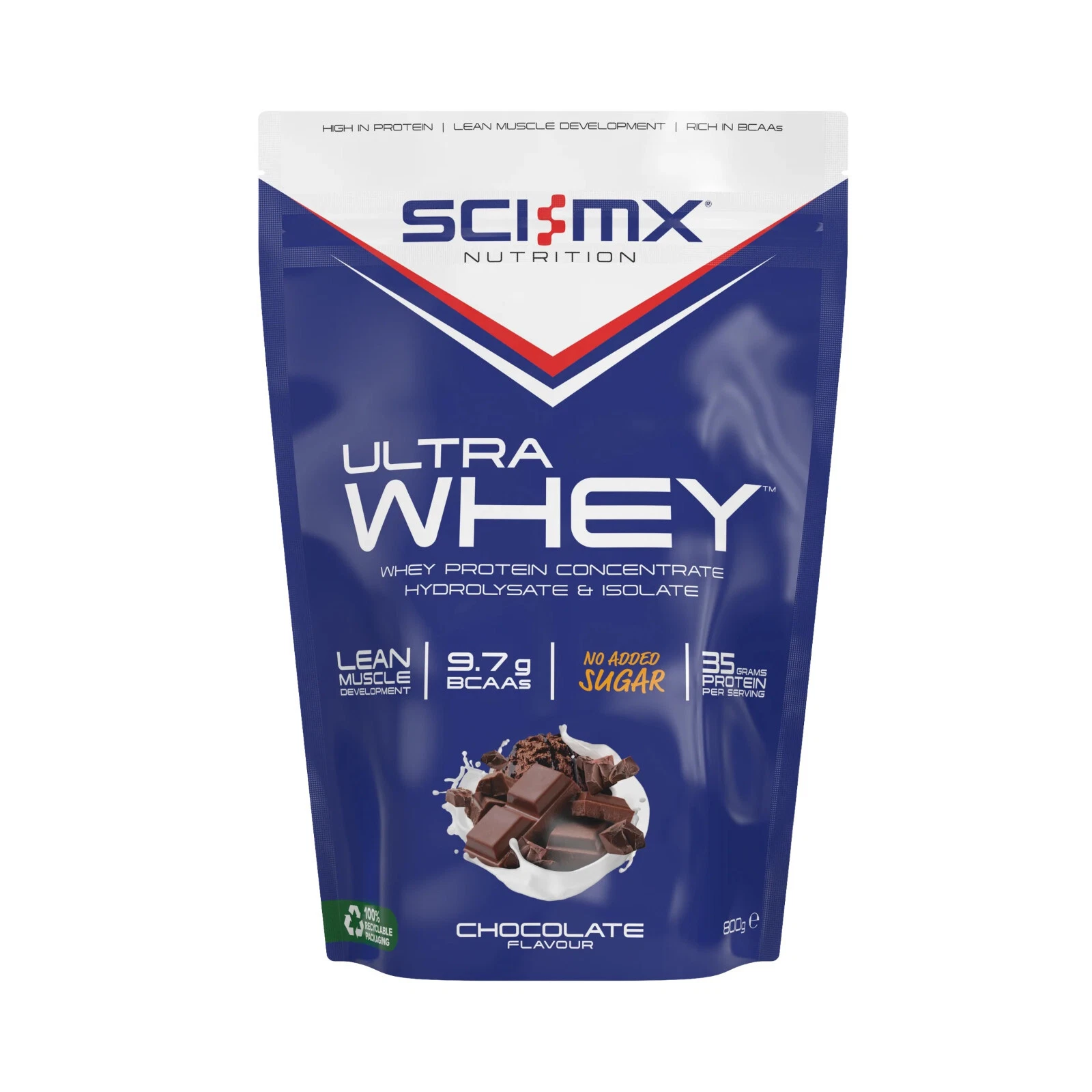 Sci-Mx Ultra Whey 800g Šokolaad — Chocolate — Powder view 1