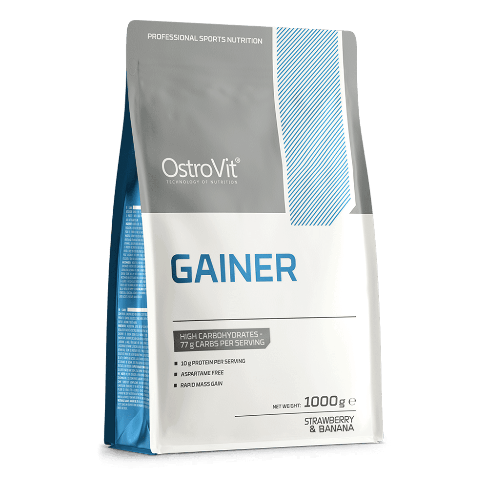 OstroVit Gainer 1000g Maasika-banaan — Strawberry Banana — Powder - image 1 of 2
