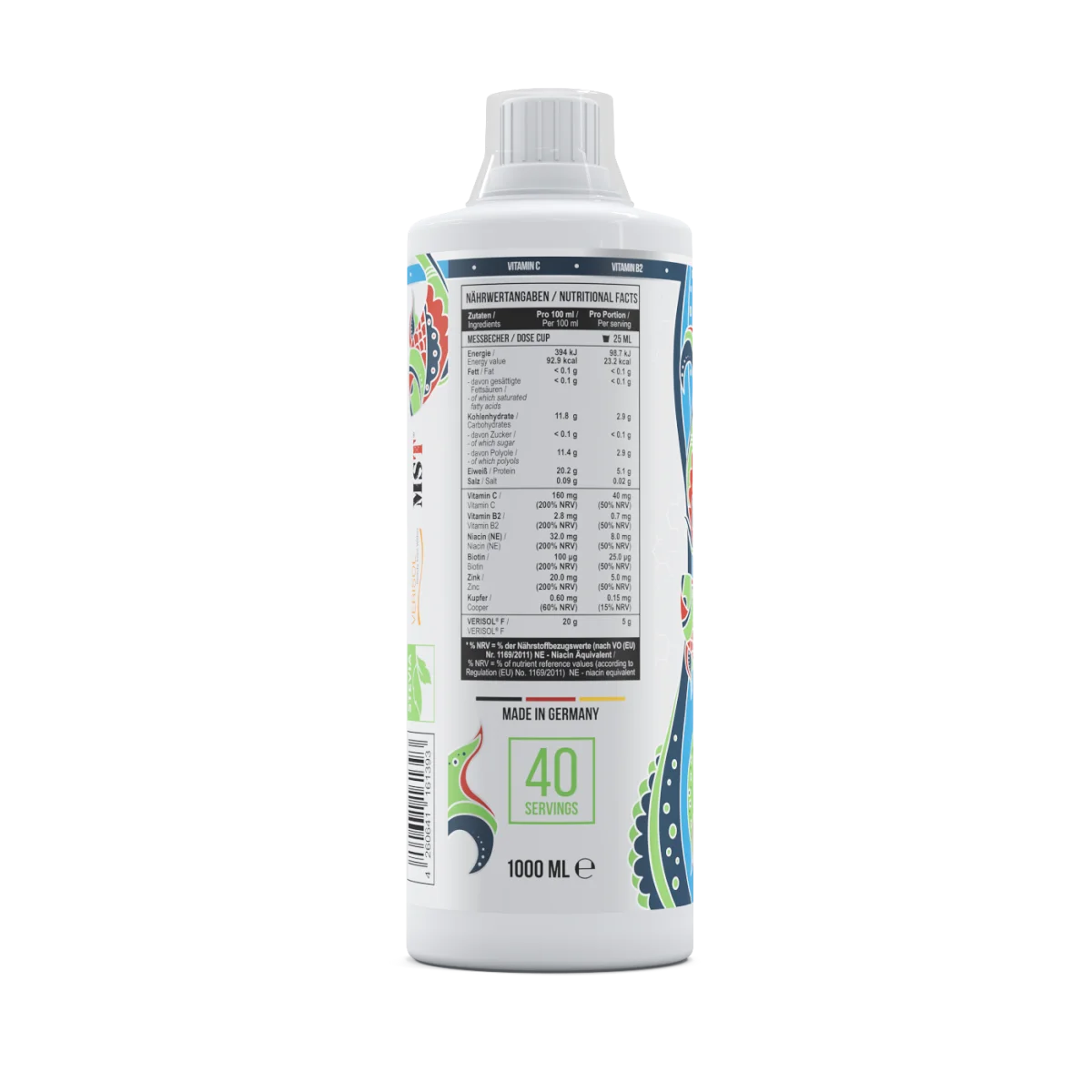 MST Fish Collagen Peptides + Verisol® 1000 ml Maasika-kiivi view 2