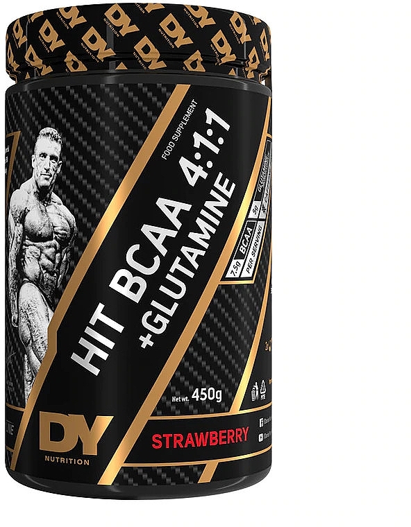 DY HIT BCAA 4:1:1 + Glutamine 450g Maasikas — Strawberry — Powder - image 1 of 2